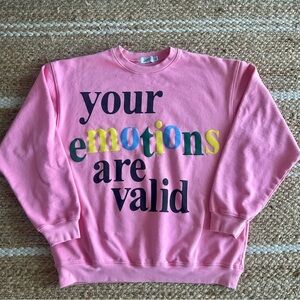 The Mayfair Group Graphic Sweatshirt Pink